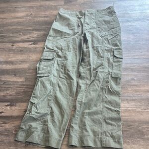 Women’s Olive Cargo Pants from Abercrombie
